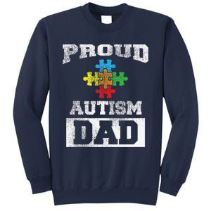 Autism Puzzle Piece Flag Autism Awareness For Dad Sweatshirt