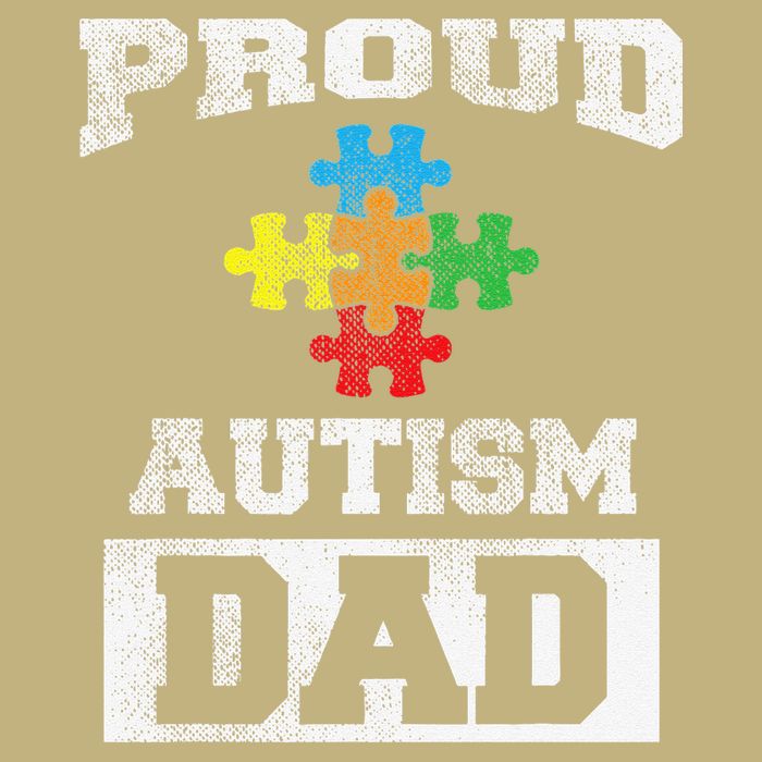 Autism Puzzle Piece Flag Autism Awareness For Dad Performance Shirt