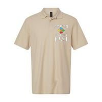 Autism Puzzle Piece Flag Autism Awareness For Dad Softstyle Adult Sport Polo