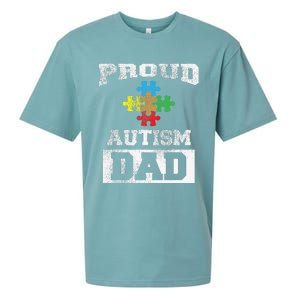 Autism Puzzle Piece Flag Autism Awareness For Dad Sueded Cloud Jersey T-Shirt