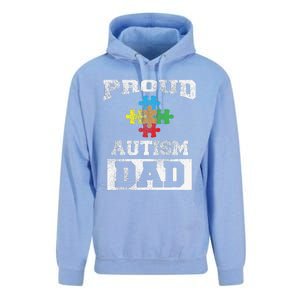 Autism Puzzle Piece Flag Autism Awareness For Dad Unisex Surf Hoodie