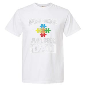 Autism Puzzle Piece Flag Autism Awareness For Dad Garment-Dyed Heavyweight T-Shirt