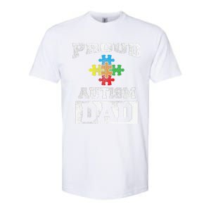 Autism Puzzle Piece Flag Autism Awareness For Dad Softstyle CVC T-Shirt