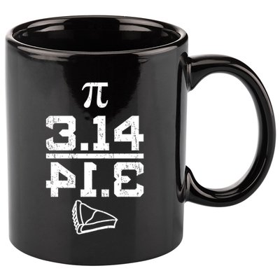 Aneisha Pi Pie Nerdy Geek Math Gift For Happy Pi Day Gift 11oz C Handle Ceramic Mug