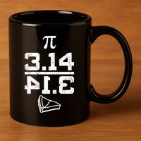 Aneisha Pi Pie Nerdy Geek Math Gift For Happy Pi Day Gift 11oz C Handle Ceramic Mug