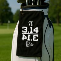 Aneisha Pi Pie Nerdy Geek Math Gift For Happy Pi Day Gift Golf Towel