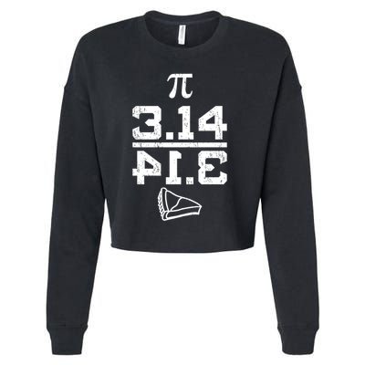 Aneisha Pi Pie Nerdy Geek Math Gift For Happy Pi Day Gift Cropped Pullover Crew