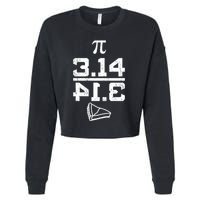Aneisha Pi Pie Nerdy Geek Math Gift For Happy Pi Day Gift Cropped Pullover Crew