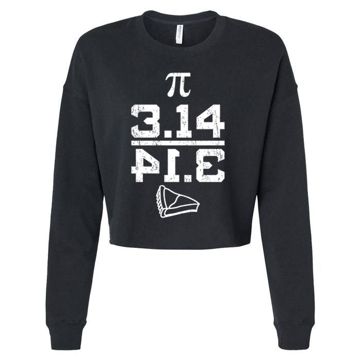 Aneisha Pi Pie Nerdy Geek Math Gift For Happy Pi Day Gift Cropped Pullover Crew