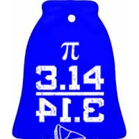 Aneisha Pi Pie Nerdy Geek Math Gift For Happy Pi Day Gift Ceramic Bell Ornament