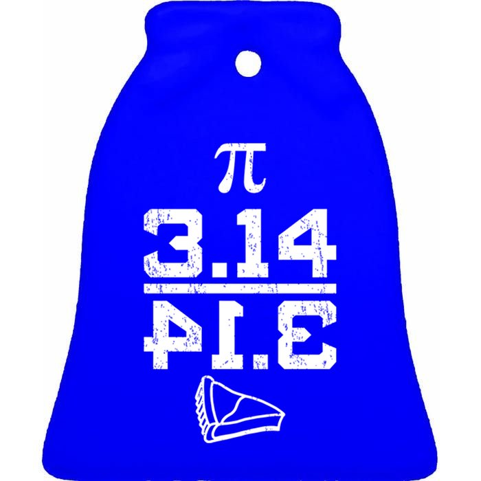 Aneisha Pi Pie Nerdy Geek Math Gift For Happy Pi Day Gift Ceramic Bell Ornament