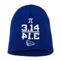 Aneisha Pi Pie Nerdy Geek Math Gift For Happy Pi Day Gift Short Acrylic Beanie