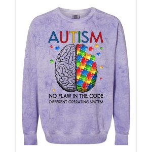 Autism Puzzle Piece Gifts Autism Quote Awareness Dad Mom Colorblast Crewneck Sweatshirt