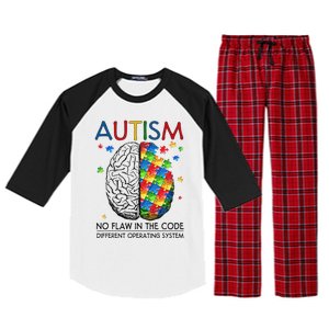 Autism Puzzle Piece Gifts Autism Quote Awareness Dad Mom Raglan Sleeve Pajama Set