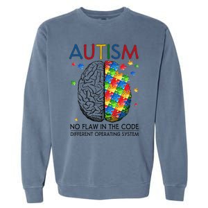 Autism Puzzle Piece Gifts Autism Quote Awareness Dad Mom Garment-Dyed Sweatshirt