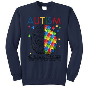 Autism Puzzle Piece Gifts Autism Quote Awareness Dad Mom Tall Sweatshirt