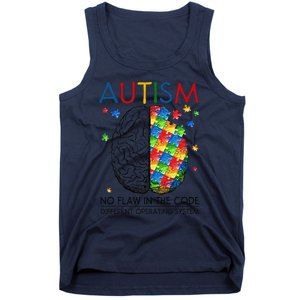 Autism Puzzle Piece Gifts Autism Quote Awareness Dad Mom Tank Top