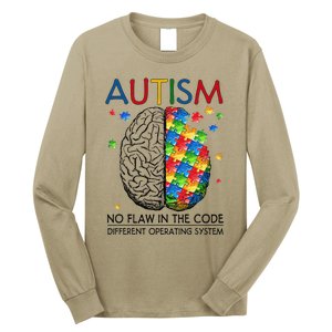 Autism Puzzle Piece Gifts Autism Quote Awareness Dad Mom Long Sleeve Shirt