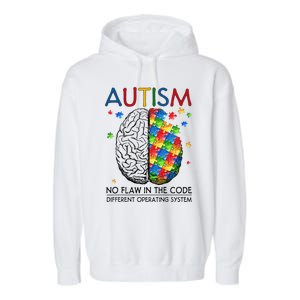 Autism Puzzle Piece Gifts Autism Quote Awareness Dad Mom Garment-Dyed Fleece Hoodie