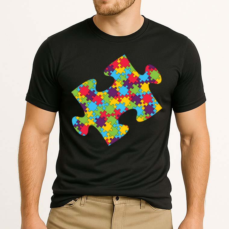 Autism Puzzle Piece Gift Cooling Performance Crew T-Shirt