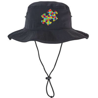 Autism Puzzle Piece Gift Bucket Hat
