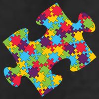 Autism Puzzle Piece Gift Golf Towel