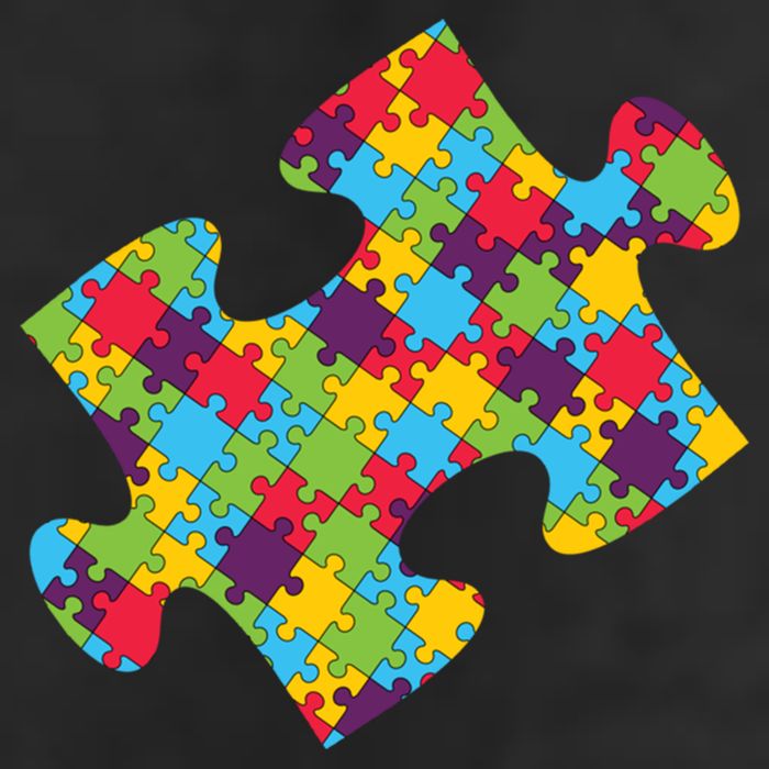 Autism Puzzle Piece Gift Golf Towel