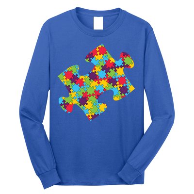 Autism Puzzle Piece Gift Long Sleeve Shirt