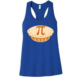 Apple Pie Pi Day Math Symbol Design For Teachers Students Gift Women's Racerback Tank