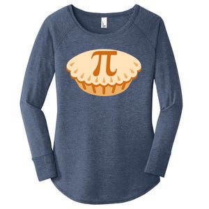 Apple Pie Pi Day Math Symbol Design For Teachers Students Gift Women's Perfect Tri Tunic Long Sleeve Shirt