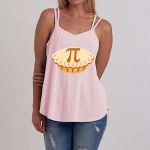 Apple Pie Pi Day Math Symbol Design For Teachers Students Gift Women's Strappy Tank