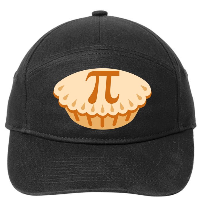 Apple Pie Pi Day Math Symbol Design For Teachers Students Gift 7-Panel Snapback Hat