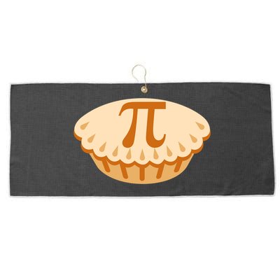 Apple Pie Pi Day Math Symbol Design For Teachers Students Gift Large Microfiber Waffle Golf Towel