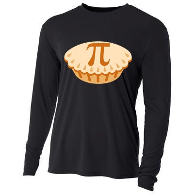 Apple Pie Pi Day Math Symbol Design For Teachers Students Gift Cooling Performance Long Sleeve Crew