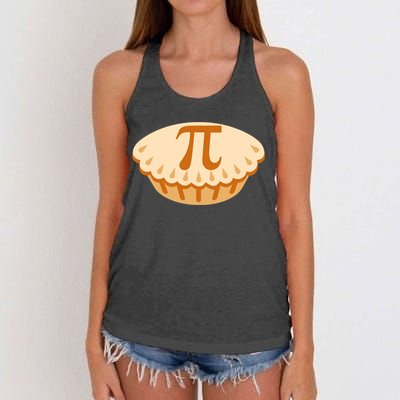 Apple Pie Pi Day Math Symbol Design For Teachers Students Gift Women's Knotted Racerback Tank