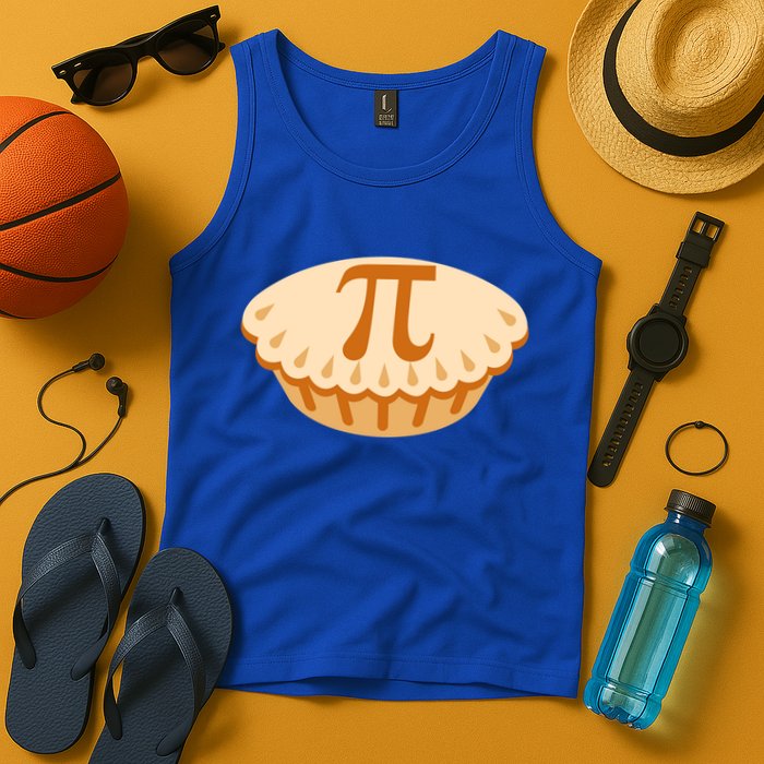 Apple Pie Pi Day Math Symbol Design For Teachers Students Gift Tank Top