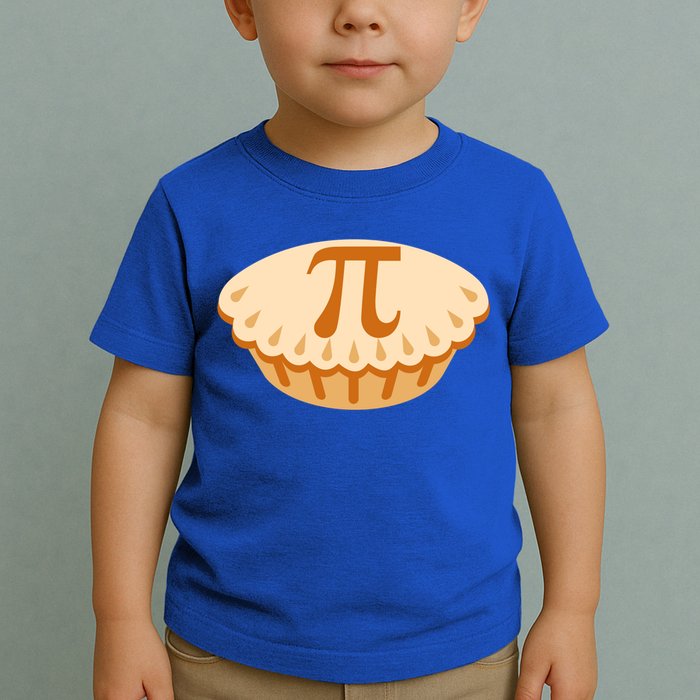 Apple Pie Pi Day Math Symbol Design For Teachers Students Gift Toddler T-Shirt