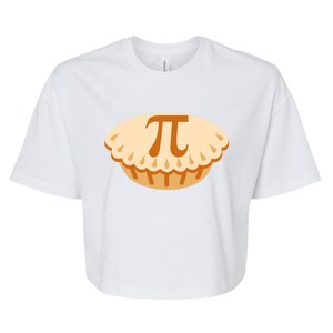 Apple Pie Pi Day Math Symbol Design For Teachers Students Gift Bella+Canvas Jersey Crop Tee