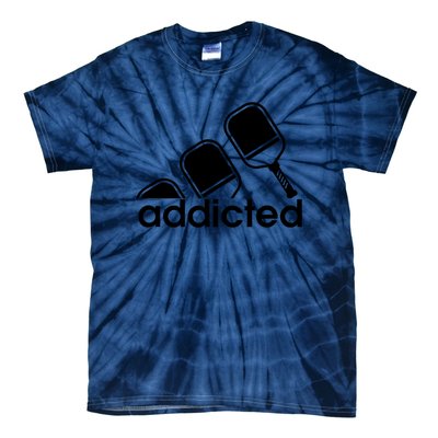 Addicted Pickleball Player Gift Tie-Dye T-Shirt