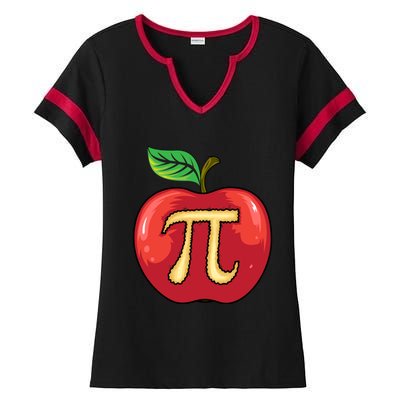 Apple Pie Pi Day Cute Mathematicians Funny Math Gift Cool Gift Ladies Halftime Notch Neck Tee