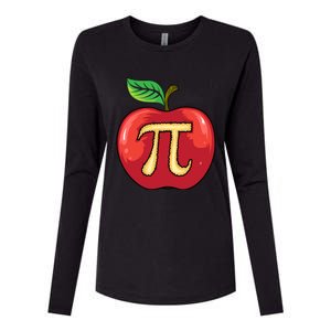 Apple Pie Pi Day Cute Mathematicians Funny Math Gift Cool Gift Womens Cotton Relaxed Long Sleeve T-Shirt