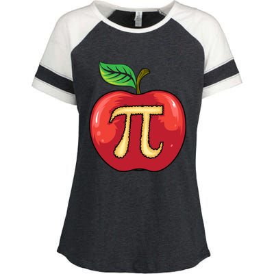 Apple Pie Pi Day Cute Mathematicians Funny Math Gift Cool Gift Enza Ladies Jersey Colorblock Tee