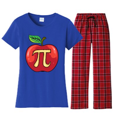 Apple Pie Pi Day Cute Mathematicians Funny Math Gift Cool Gift Women's Flannel Pajama Set