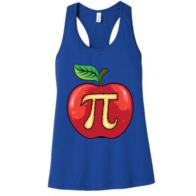 Apple Pie Pi Day Cute Mathematicians Funny Math Gift Cool Gift Women's Racerback Tank