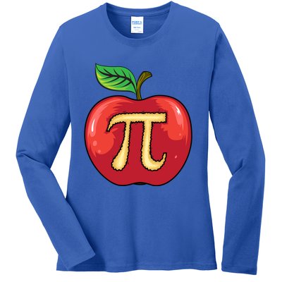 Apple Pie Pi Day Cute Mathematicians Funny Math Gift Cool Gift Ladies Long Sleeve Shirt