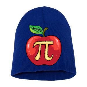 Apple Pie Pi Day Cute Mathematicians Funny Math Gift Cool Gift Short Acrylic Beanie