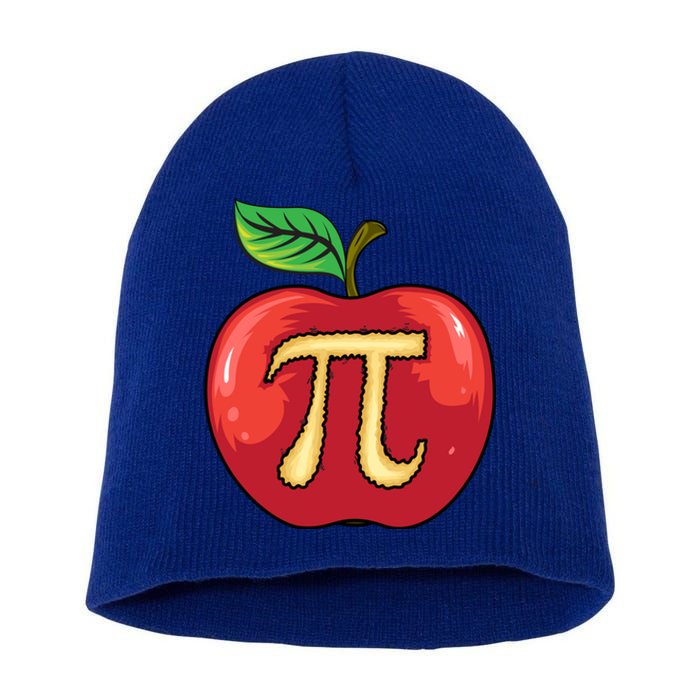 Apple Pie Pi Day Cute Mathematicians Funny Math Gift Cool Gift Short Acrylic Beanie