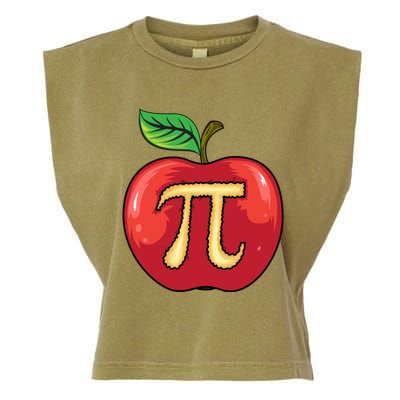 Apple Pie Pi Day Cute Mathematicians Funny Math Gift Cool Gift Garment-Dyed Women's Muscle Tee