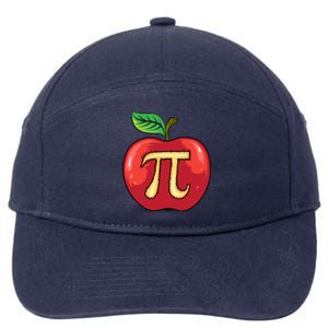 Apple Pie Pi Day Cute Mathematicians Funny Math Gift Cool Gift 7-Panel Snapback Hat