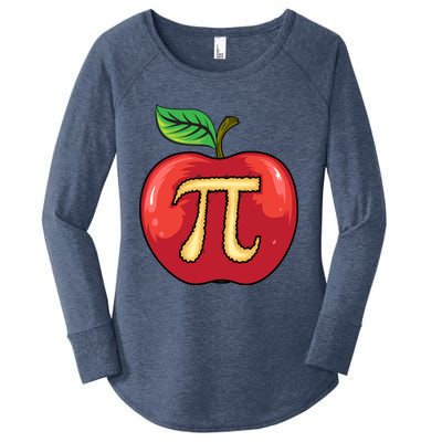 Apple Pie Pi Day Cute Mathematicians Funny Math Gift Cool Gift Women's Perfect Tri Tunic Long Sleeve Shirt